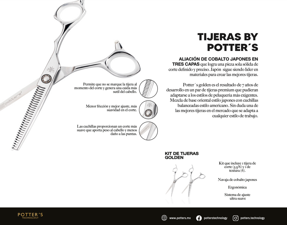 Tijeras Golden de corte de cabello