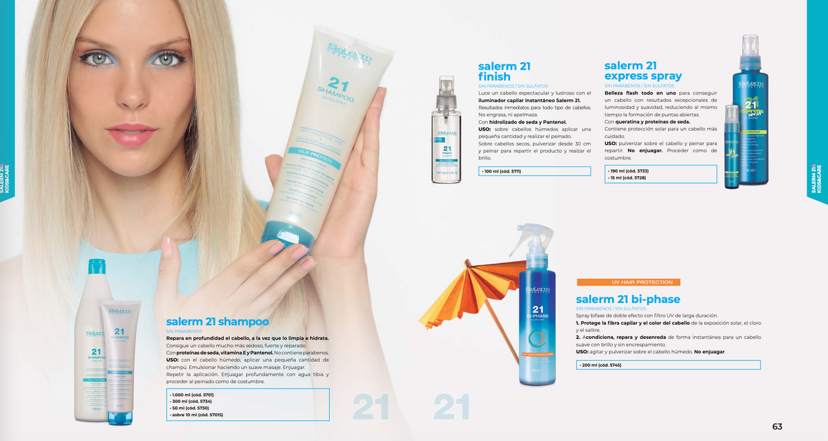 Kit Salerm 21 reparación shampoo y mascarilla