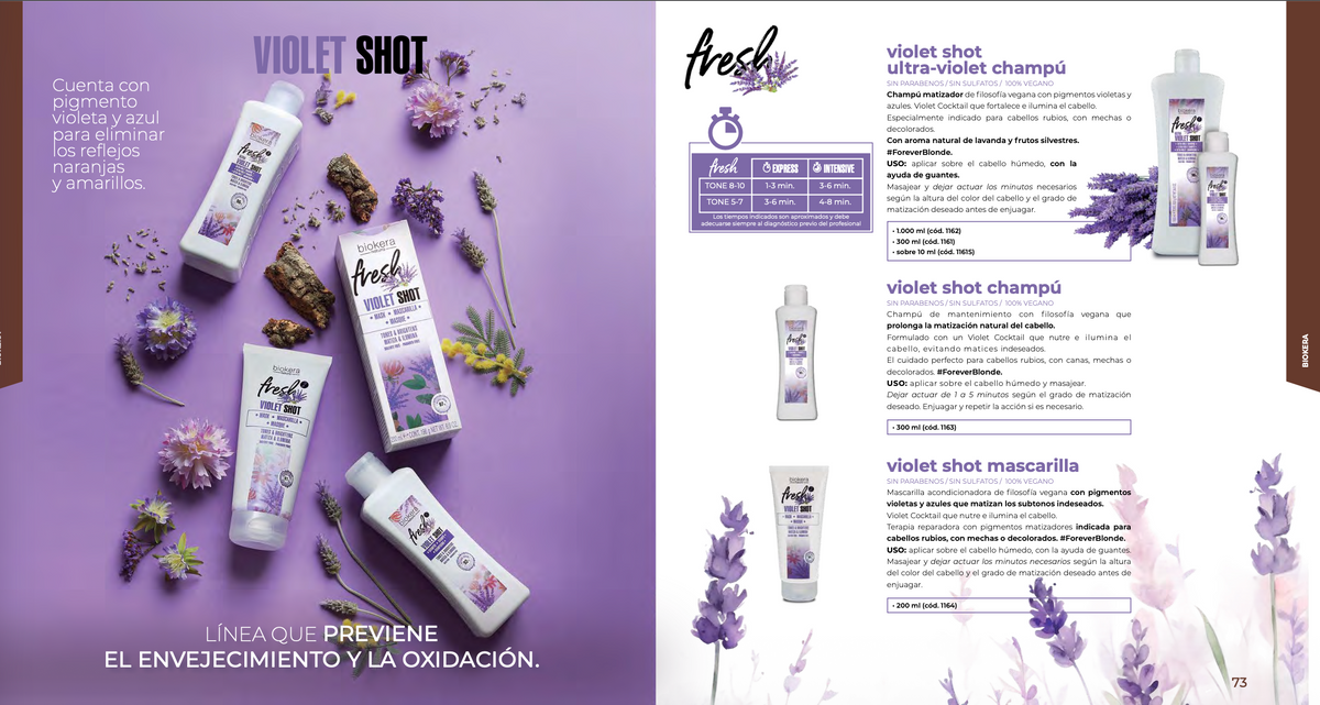 Biokera Violet Shot Shampoo