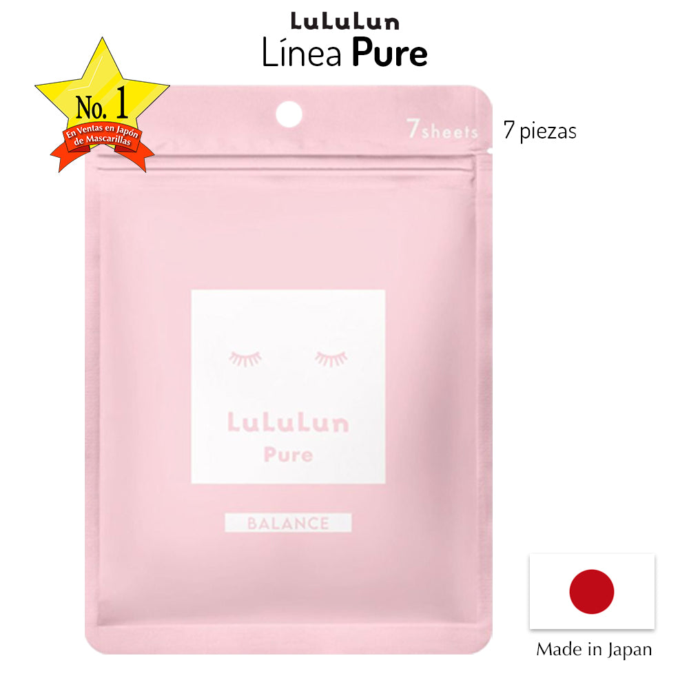 Pure Sheet Mask Balance Lululun 7 pzas