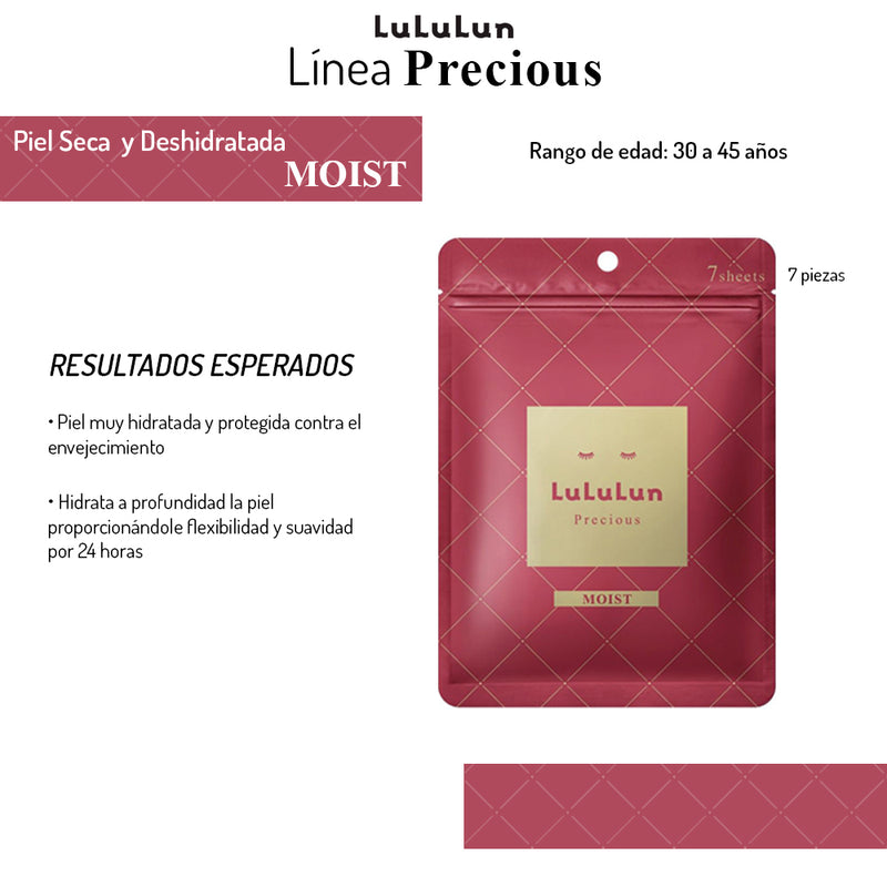 Precious Sheet Mask Moist Lululun 32 pzs